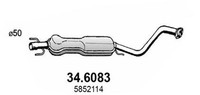 MittelschalldäMpfer Asso 34.6083 FüR Opel Zafira GroßRaumlimousine T98 16V F75