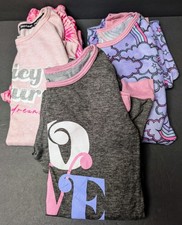 Juicy Couture XOXO Pajama Sets GIRLS SIZE 10 Long Slv Elastic Wst 3 Pairs READ