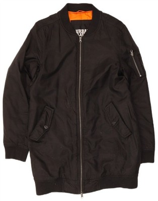 Urban Classics Womens Windbreaker Coat UK 14 Medium Black Nylon AR18
