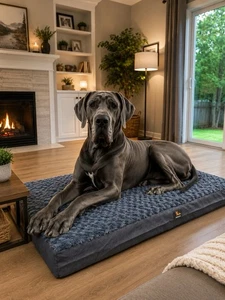 Société de lit Pawfect XL Orthopédie Memory Foam Dog lit Lavable housse( 42x30x4)