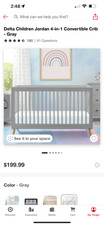 Baby crib and mattress