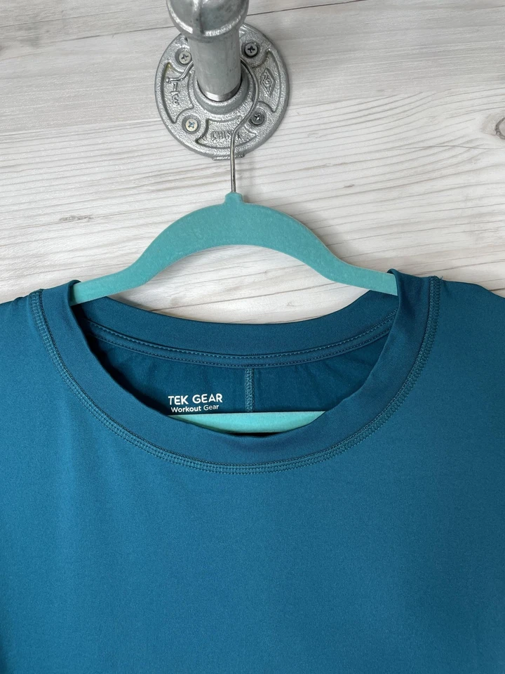 Tek Gear Shirt Womens 1X Blue Long Sleeve Workout Gear Stretch Athletic Top - Image 2 of 4