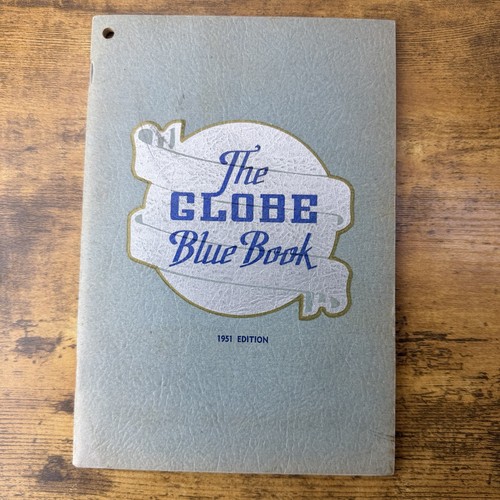 Vintage 1951 Globe Blue Book Veterinary Handbook - Livestock & Poultry Health TX