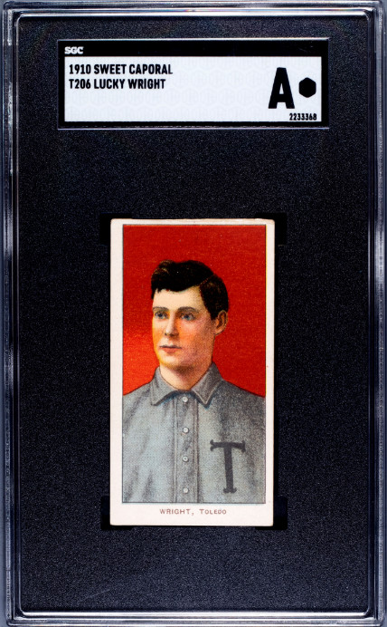 1910 Sweet Caporal (T206) Wright, Lucky SGC Authentic