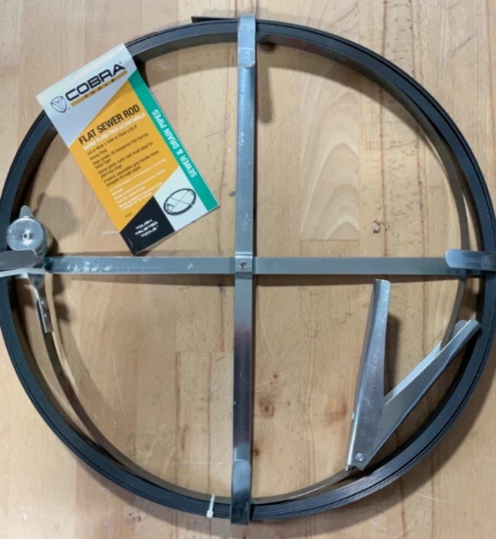 Cobra Products 60500 Flat Sewer Rod, Gray, 3/4" x 50'