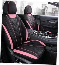 Car Seat Covers Full Set, Super Luxurious Heavy Duty Full Set/Pink black