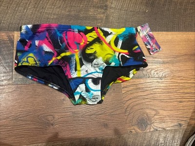 Speedo Endurance Heart-istic Flare Brief Swimsuit Pink Men s Size 32