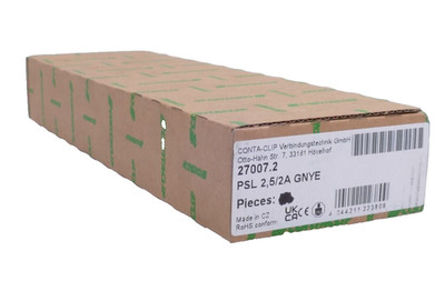 45x Contaclip 27007.2 Schutzleiterklemme PSL 2,5/2A GNYE