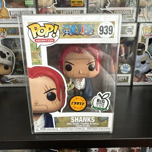 One Piece Funko Pop! Shanks CHASE #939 (Big Apple) w/ PROTECTOR **SHIPS ASAP**
