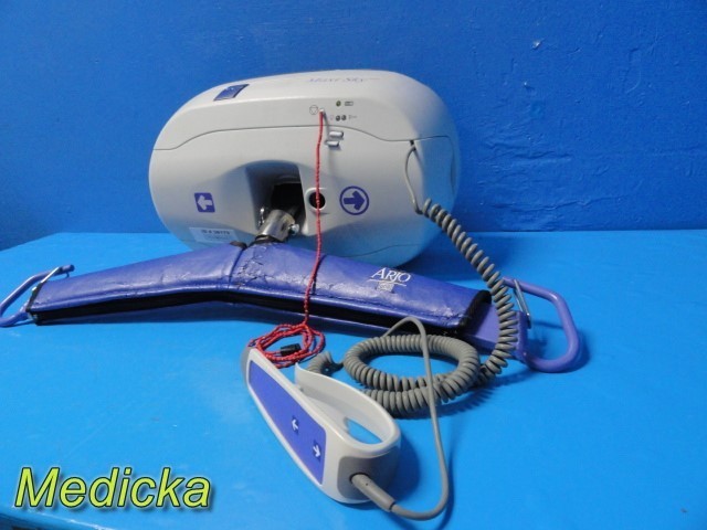 Arjo Maxi Sky 600 Ceiling Patient Lift W/ Hand Control & Spreader Bar ~ 38179