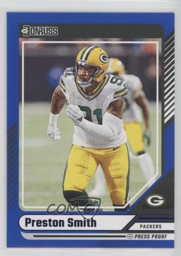 2024 Panini Donruss Blue Press Proof Preston Smith #138