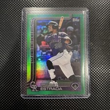 2025 Topps Update Thairo Estrada Green Foil 1/99 #US339  First Print!!