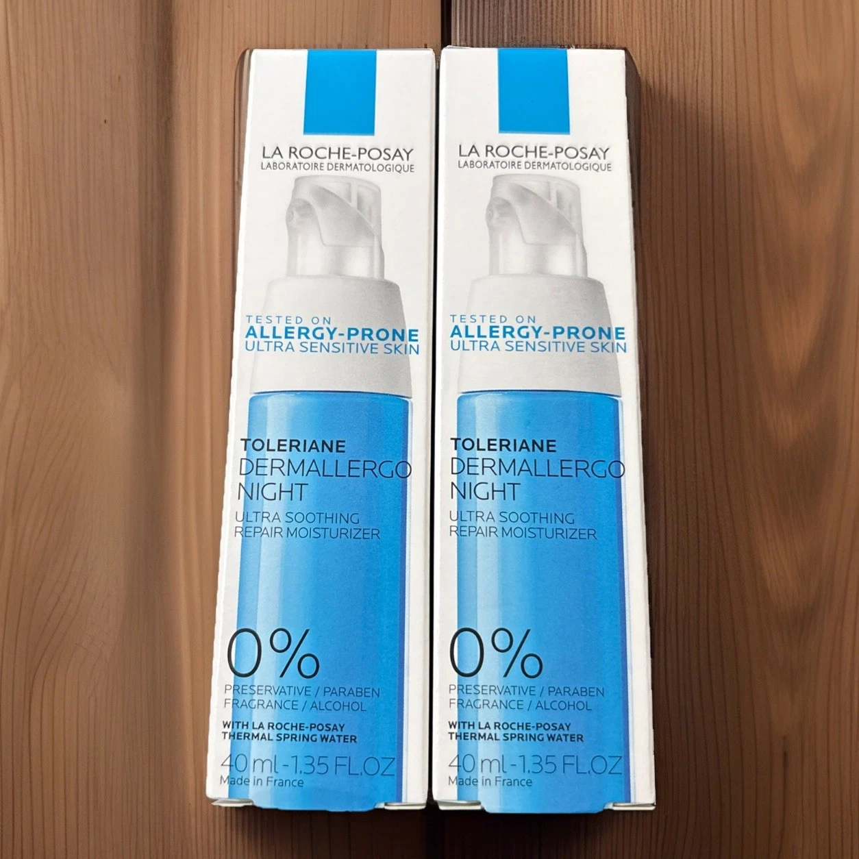 La Roche-Posay Toleriane Dermallergo Night Cream 1.35 Fl Oz Exp 01/27+ *2 Pack*