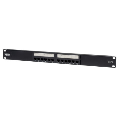 Tripp Lite 12-Port-1U-Rack-Mount Cat6/Cat5 110 Typ Patch-Panel 
