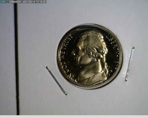 1977 PDS Jefferson Nickels Unc in mint cello and Proof 5c - Picture 6 of 7