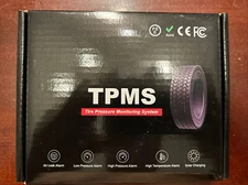 Car Tire Pressure Monitoring System LCD Solar Wireless TPMS  4 External Sensors