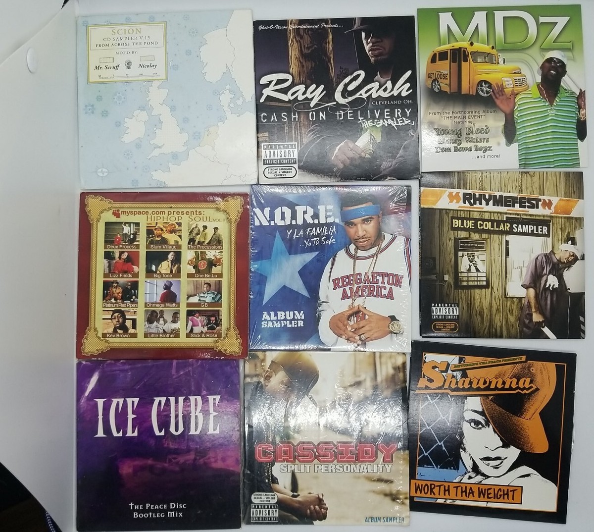 Huge 80 Lot Bundle CDs 90's/2000s RAP HIP HOP Samplers/Promos
