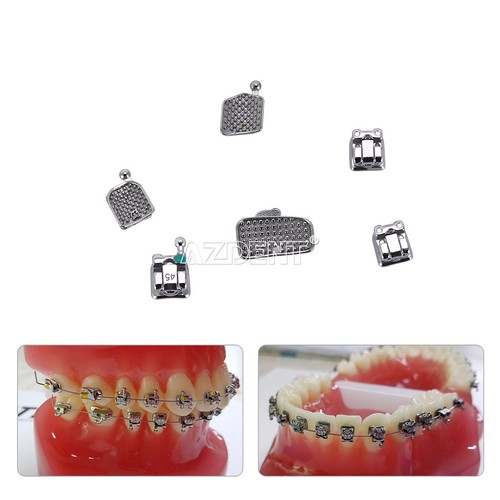 AZDENT Dental Orthodontic MIM Self Ligating Bracket Braces Roth.022 Hooks 345 - Picture 4 of 13