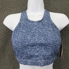 TYR Womens Mantra Kira Bikini Swim Top Gray Heathered Tie Back Athletic S(4/6)