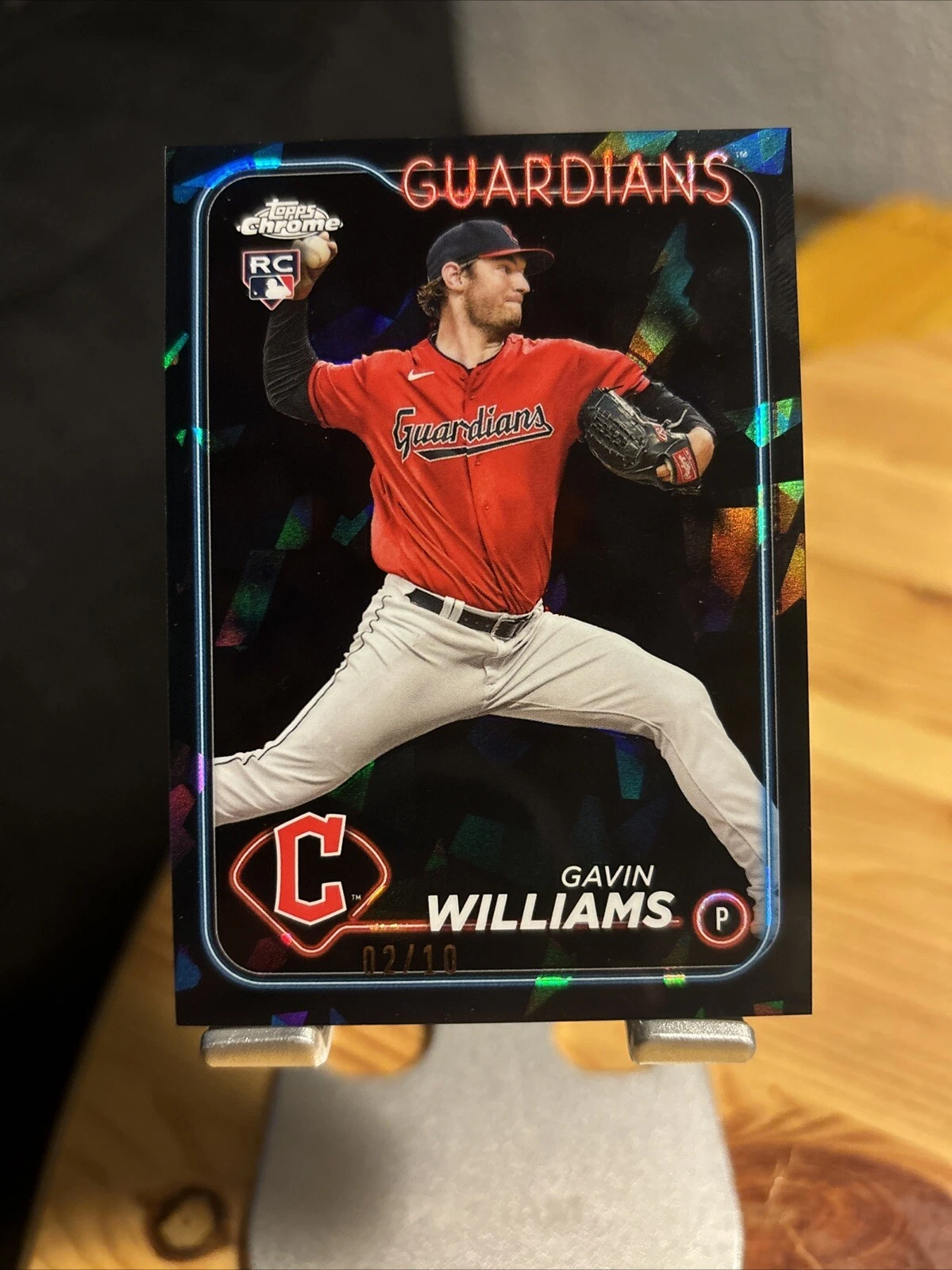 2024 TOPPS CHROME SAPPHIRE GAVIN WILLIAMS ROOKIE RC /10 BLACK #242 GUARDIANS