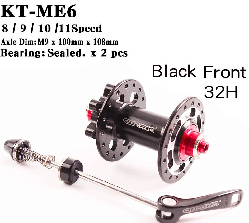 Buje de bicicleta QuanTa mtb buje de bicicleta ultraligero 32H 9x100mm/10 x 135mm QR para 8-11S Foto 2 de 4