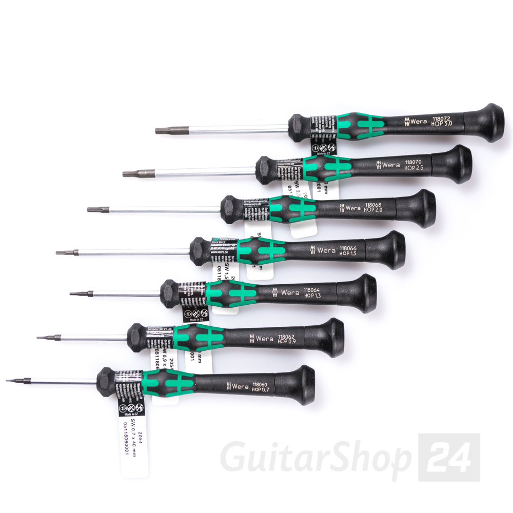 Wera 6-kant-Elektronik-Schraubendreher-Satz Kraftform Micro 7  