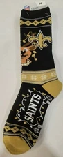 NFL New Orleans Saints Ugly Sweater Socks, New (SWEATER STRIPE)
