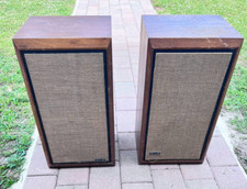 Pair Of Klh Model 5 Vintage Walnut Speakers