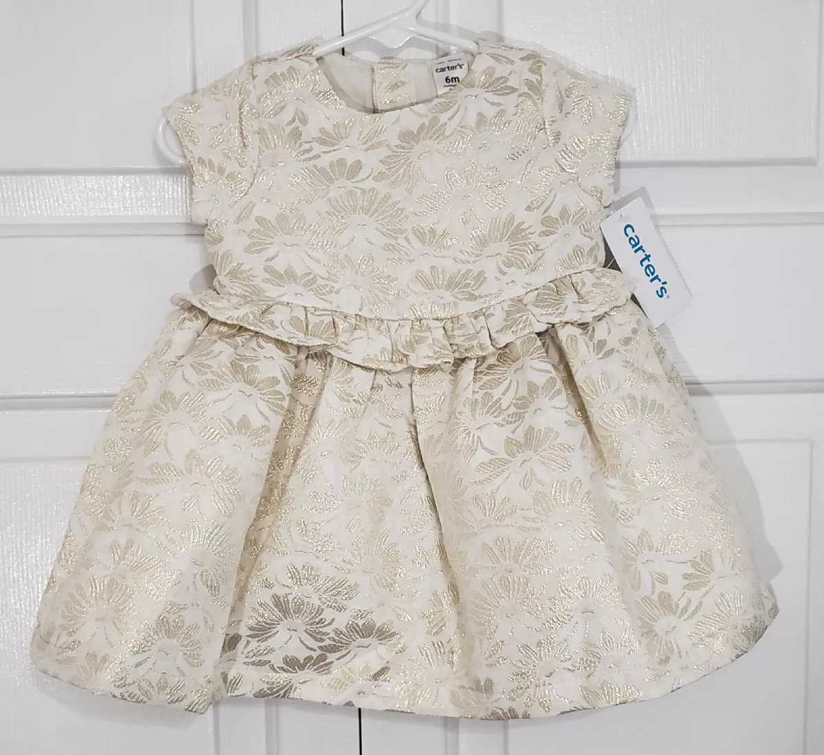 Carter's top white dress