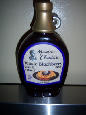 New Bottle Moma's choice whole Blackberry Pure & Natural Syrup Topping