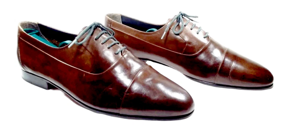 De colección Años 80 NUNN BUSH MUJER TALLA 10 Oxford Cuero Marrón Annie Hall Hombres Talla 8.5 Foto 3 de 4