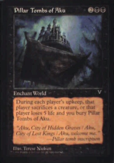 Pillar Tombs of Aku - Visions: #67, Magic: The Gathering Nm R107