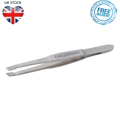 Tweezerman Professional Tweezer Stainless Steel Slanted Tip Eyebrow Hair Removal