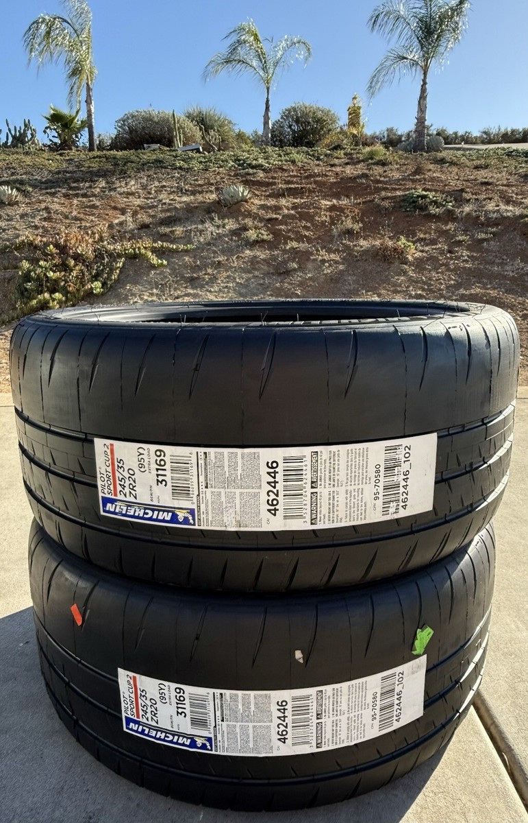 Set of TWO BRAND NEW 245/35ZR20 Michelin Pilot Sport Cup 2 Tires