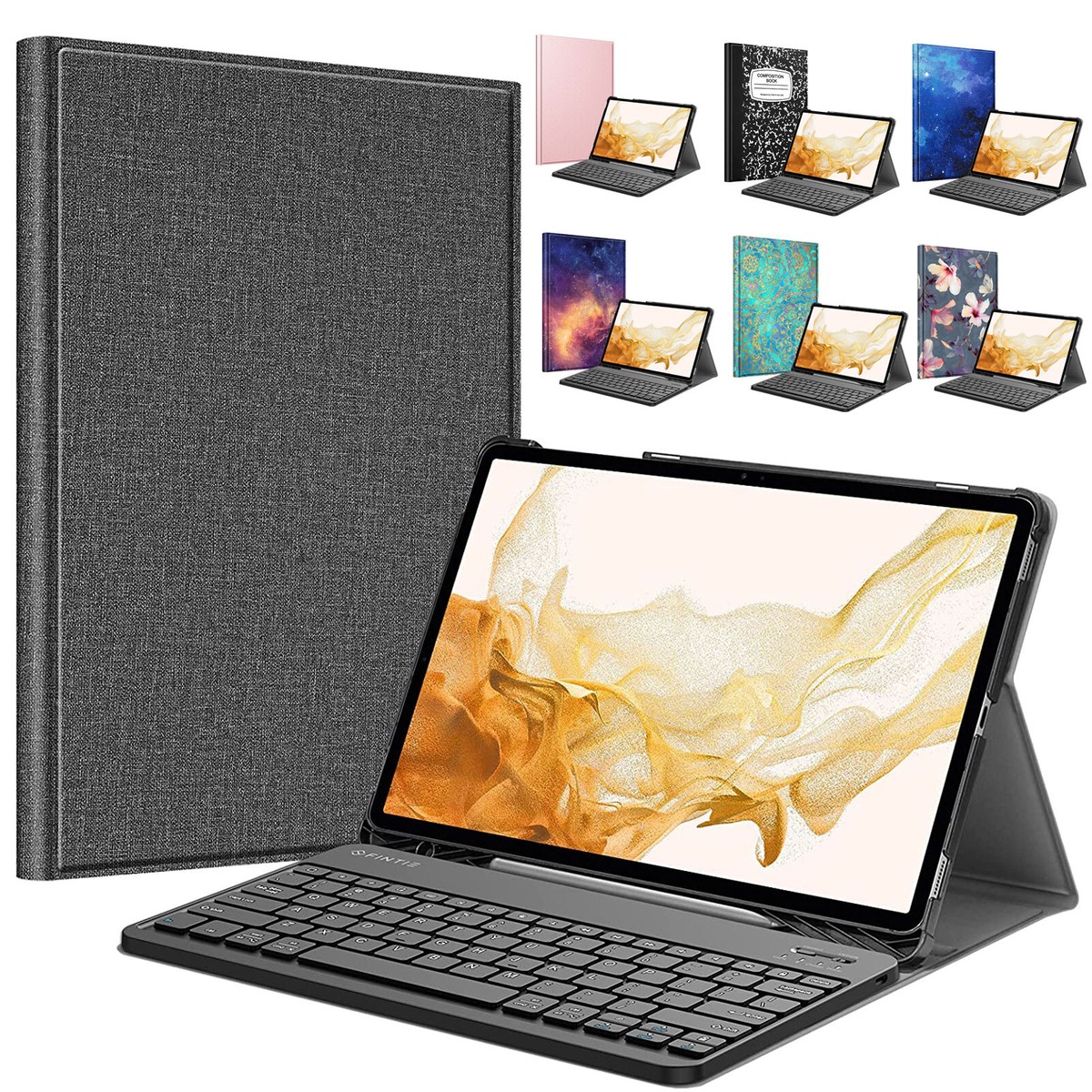 Bluetooth Keyboard Case for Samsung Galaxy Tab S8+/S8 Plus 2022 inch  Cover