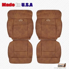 2004-2008 Ford F150 KING RANCH Genuine Leather Replacement Seat Covers Brown