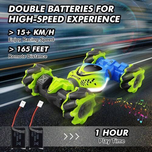 Remote Control Stunt Car with Gesture Sensing for Ages 6-12 - Lights & Music - Picture 7 of 11