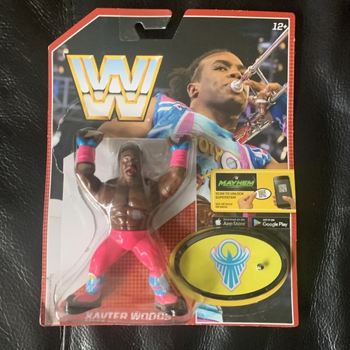 WWE MATTEL RETRO SERIES 5 XAVIER WOODS WRESTLING A...