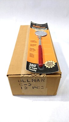 Ullman C-2 Telescoping Inspection Mirror 2-1/4'' Diameter 10-14'' Length BOX OF 12