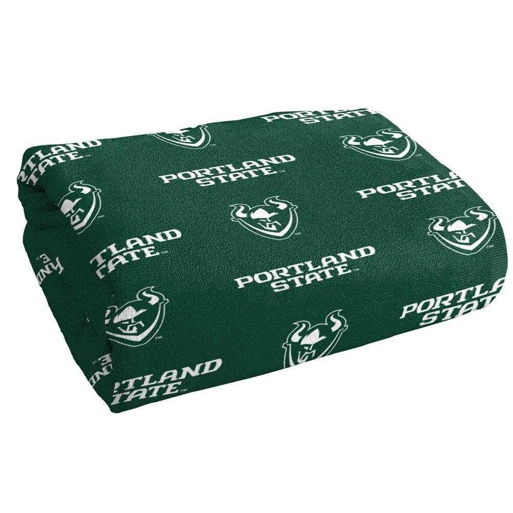 Portland State University Beach Towel/Bath Towel, 30"x60" Logo Pattern
