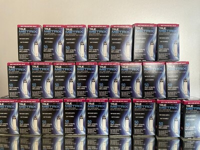True Metrix Blood Glucose Test Strips  (216 BOXES) EXP 10/2027. FREE SHIP