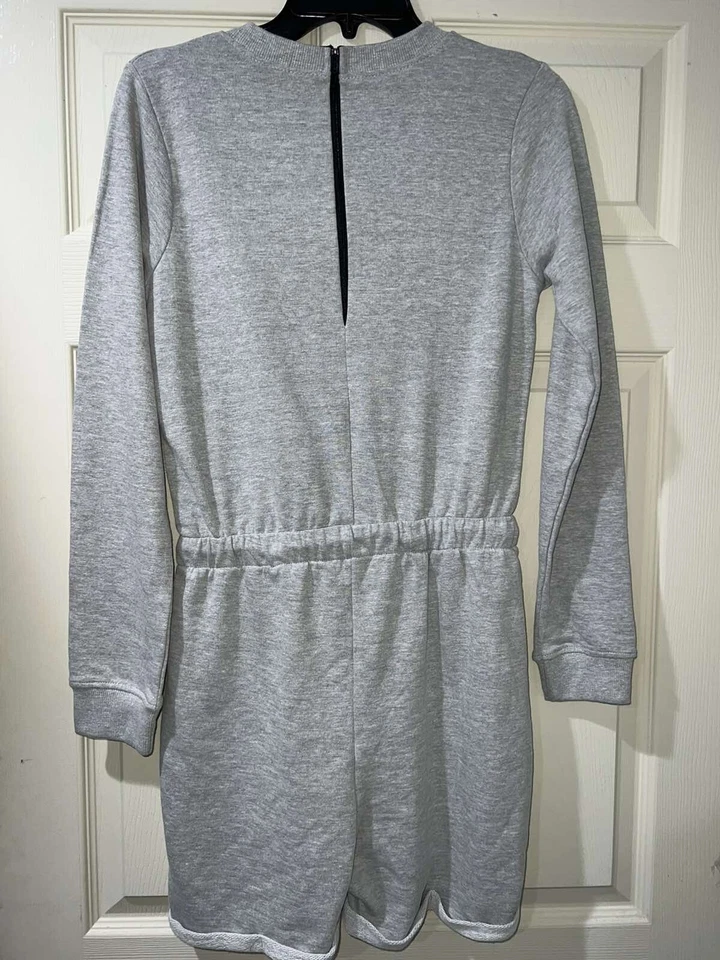 Missguided серый вышитый длинным рукавом Детский комбинезон серый размер 6 - Изображение 4 из 4