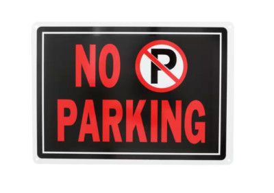 10 in. x 14 in. Aluminum No Parking Sign
