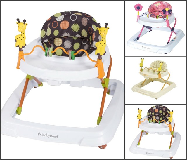 Baby Walker Seat Chair Holder Folds Walking Play Toy Comfortable Back