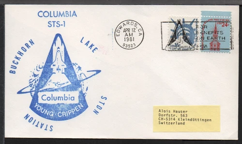 ✔️ USA EXCELLENT VALUE RARE SPACE SHUTTLE NASA ROCKET COVER