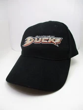 ANAHEIM DUCKS Black Cap / Hat Drew Pearson Marketing Adjustable NHL Mighty