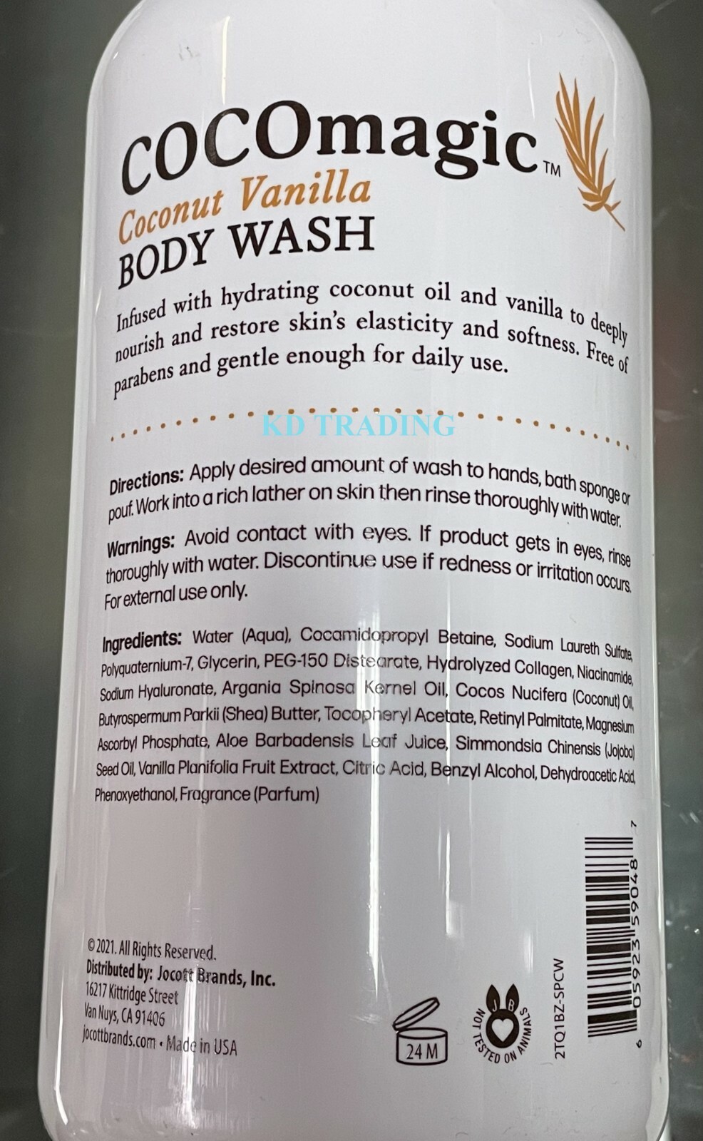 (2Pk) COCONUT VANILLA ProteinRich Botanical Soothing BODY