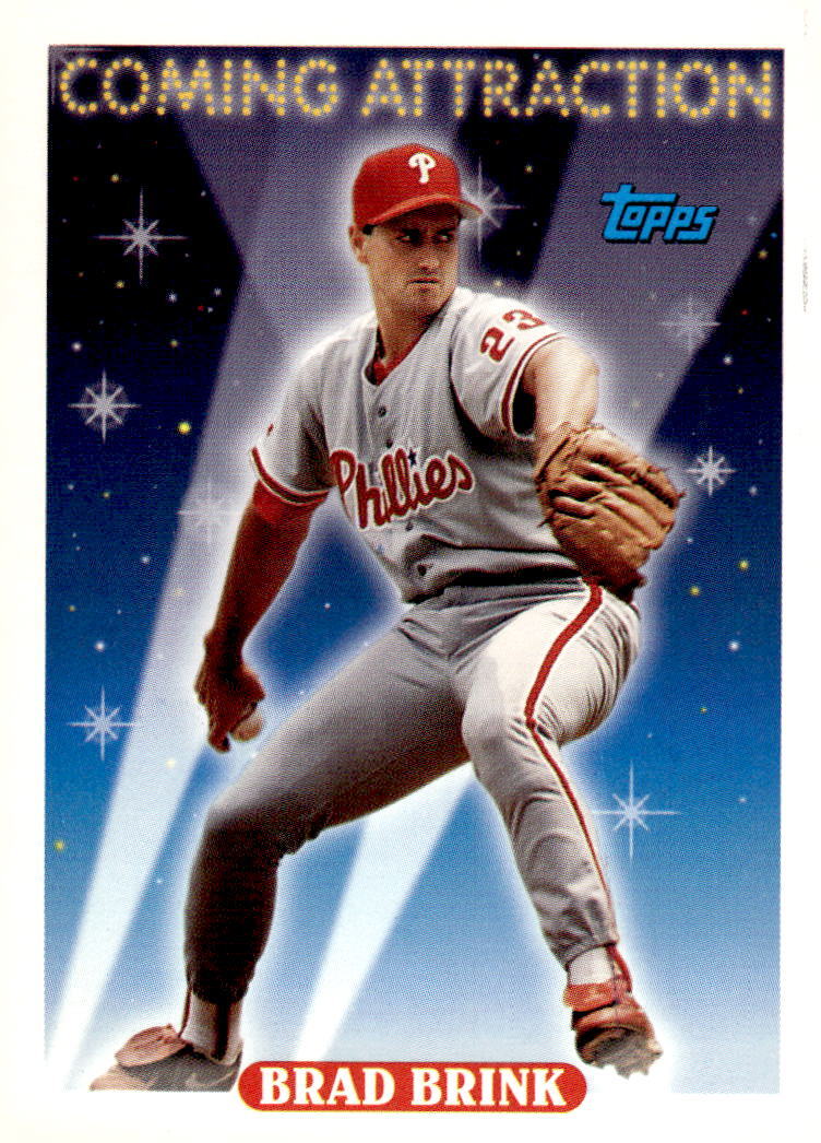 1993 Topps #818 Brad Brink - Philadelphia Philles | eBay