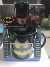 Batman Galerie Large 14 oz. Ceramic Coffee Mug Set Hot Chocolate Cocoa Mix New P