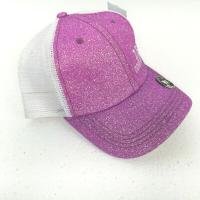 NWT Ladies KB ETHOS Pink Pony Tail Cap Mesh Snap Back Ball Trucker Hat